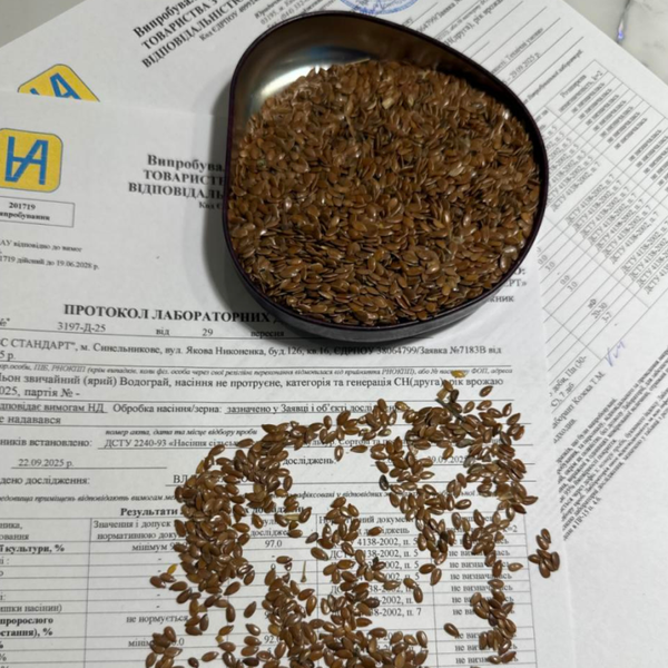 Семена льна коричневого Водограй (2,0-2,5т/га) 90 дней (СН-2), 2-я репродукция 041125 фото